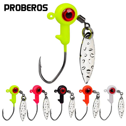 Jig Head Fishing Hook 10g 12g 25g Jigging Single Hook Soft Worm Pike Bass Fishing Accessories 5pcs/bag Lureswholesale