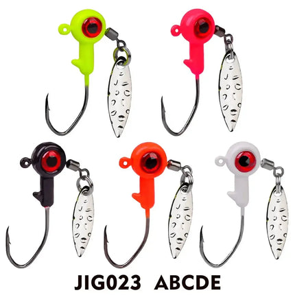 Jig Head Fishing Hook 10g 12g 25g Jigging Single Hook Soft Worm Pike Bass Fishing Accessories 5pcs/bag Lureswholesale