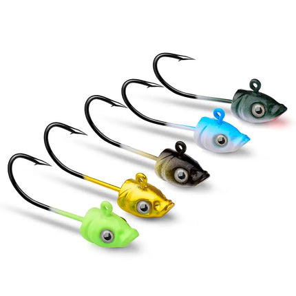 Jig Head Hook for Soft Shad Lure with Premium Painting Strong Jig Head Jigging Bait Lead Lures Lureswholesale