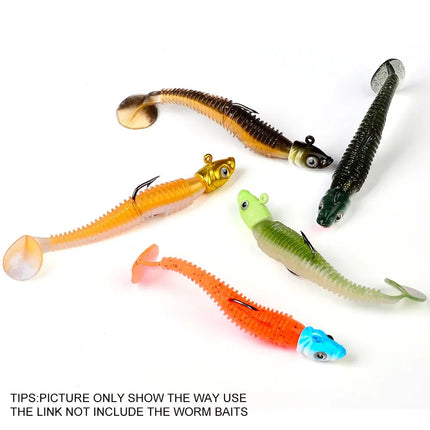 Jig Head Hook for Soft Shad Lure with Premium Painting Strong Jig Head Jigging Bait Lead Lures Lureswholesale