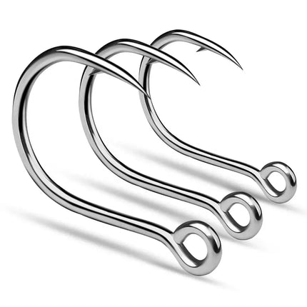 Jigging Fishing Hook Saltwater Big Hole Single Hooks Sea Jigs Fishhook High Strength TUNA Fish Hooks Lureswholesale