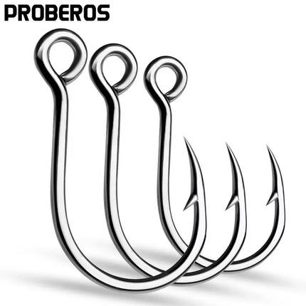 Jigging Fishing Hook Saltwater Big Hole Single Hooks Sea Jigs Fishhook High Strength TUNA Fish Hooks Lureswholesale