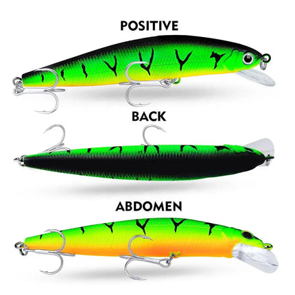 Lifelike Hard Plastic Minnow Fishing Lure 14cm 25g Sinking Saltwater Artificial Crankbait Wobblers Lureswholesale