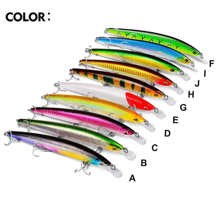 Luamino Bionic hard bait 115mm/9g big sea fishing yellow croaker eel belt fish culter bait DW456 Lureswholesale