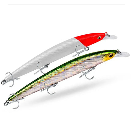 Luamino Bionic hard bait 115mm/9g big sea fishing yellow croaker eel belt fish culter bait DW456 Lureswholesale