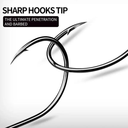 Luya High Carbon Steel Fly Fishing Hook Soft Worm Hook with Large Circle Barb Single Hook Lureswholesale