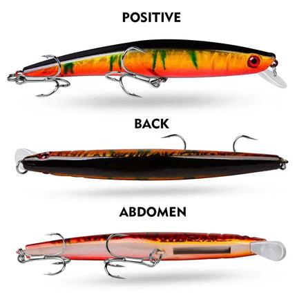 Luya bait Tip Luya Bait 11.5cm Minnow 10.2g plastic Minnow bait DW1028 Lureswholesale