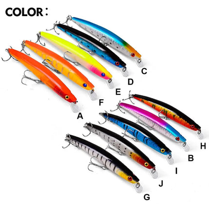 Luya bait Tip Luya Bait 11.5cm Minnow 10.2g plastic Minnow bait DW1028 Lureswholesale