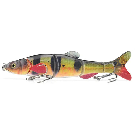 Manufacturer New 6.5inch 38g Artificial Plastic Multi Jointed Fishing Lure, Hard Swimbait five section dace lure Lureswholesale