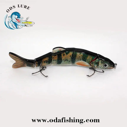 Manufacturer New 6.5inch 38g Artificial Plastic Multi Jointed Fishing Lure, Hard Swimbait five section dace lure Lureswholesale