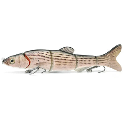 Manufacturer New 6.5inch 38g Artificial Plastic Multi Jointed Fishing Lure, Hard Swimbait five section dace lure Lureswholesale