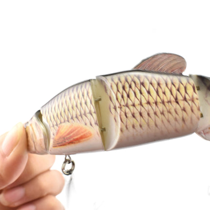 Manufacturer New 6.5inch 38g Artificial Plastic Multi Jointed Fishing Lure, Hard Swimbait five section dace lure Lureswholesale