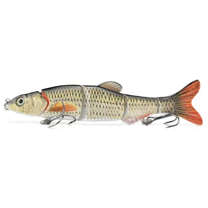 Manufacturer New 6.5inch 38g Artificial Plastic Multi Jointed Fishing Lure, Hard Swimbait five section dace lure Lureswholesale