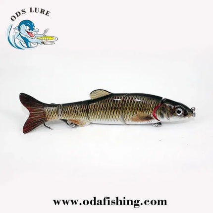 Manufacturer New 6.5inch 38g Artificial Plastic Multi Jointed Fishing Lure, Hard Swimbait five section dace lure Lureswholesale