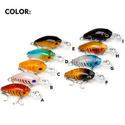 Mini Crankbait 45mm 3.5g Fishing Lure Swimbait Minnow Wobbler Floating Hard Lure for Bass Trout Pike Lureswholesale