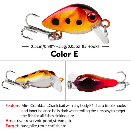 Mini rock little Fat Man 2.6cm 1.6g Luya bait plastic bait bionic bait fishing gear wholesale DW1082 Lureswholesale