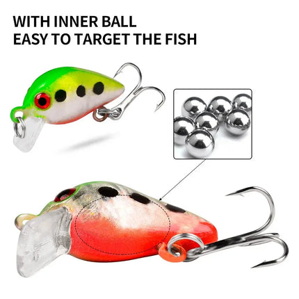 Mini rock little Fat Man 2.6cm 1.6g Luya bait plastic bait bionic bait fishing gear wholesale DW1082 Lureswholesale