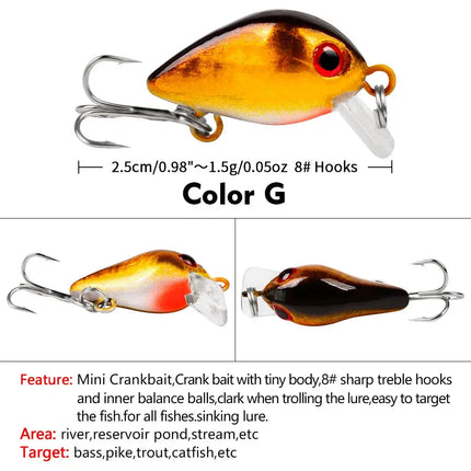 Mini rock little Fat Man 2.6cm 1.6g Luya bait plastic bait bionic bait fishing gear wholesale DW1082 Lureswholesale