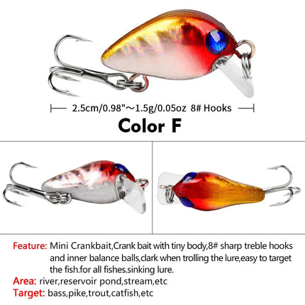 Mini rock little Fat Man 2.6cm 1.6g Luya bait plastic bait bionic bait fishing gear wholesale DW1082 Lureswholesale