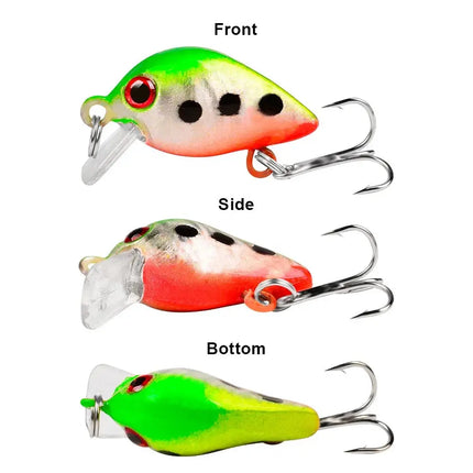 Mini rock little Fat Man 2.6cm 1.6g Luya bait plastic bait bionic bait fishing gear wholesale DW1082 Lureswholesale