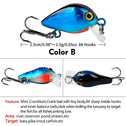 Mini rock little Fat Man 2.6cm 1.6g Luya bait plastic bait bionic bait fishing gear wholesale DW1082 Lureswholesale