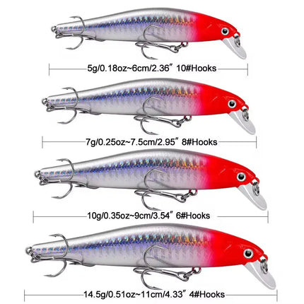 Minnow Artificial Hard Bait Sinking Tuna Fishing Lure Long Casting Bass Fishing Bass Lure Jerkbait Fishing Lures Lureswholesale