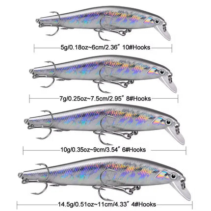 Minnow Artificial Hard Bait Sinking Tuna Fishing Lure Long Casting Bass Fishing Bass Lure Jerkbait Fishing Lures Lureswholesale