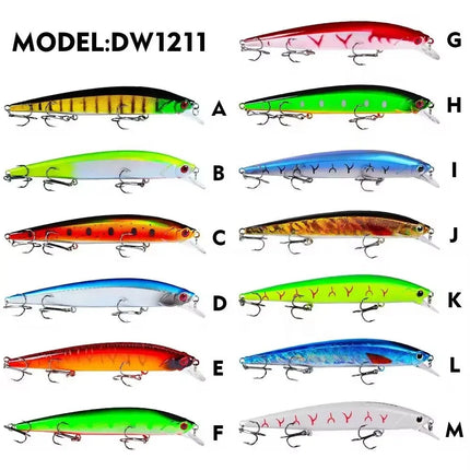 Minnow Fishing Lure 3D Lifelike Eyes Hard Bass Bait Wobblers Swimbait Fishing Tackle Lureswholesale