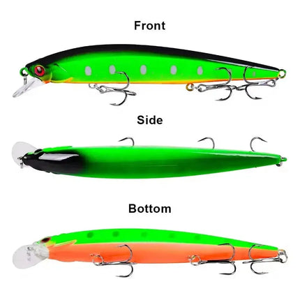 Minnow Fishing Lure 3D Lifelike Eyes Hard Bass Bait Wobblers Swimbait Fishing Tackle Lureswholesale