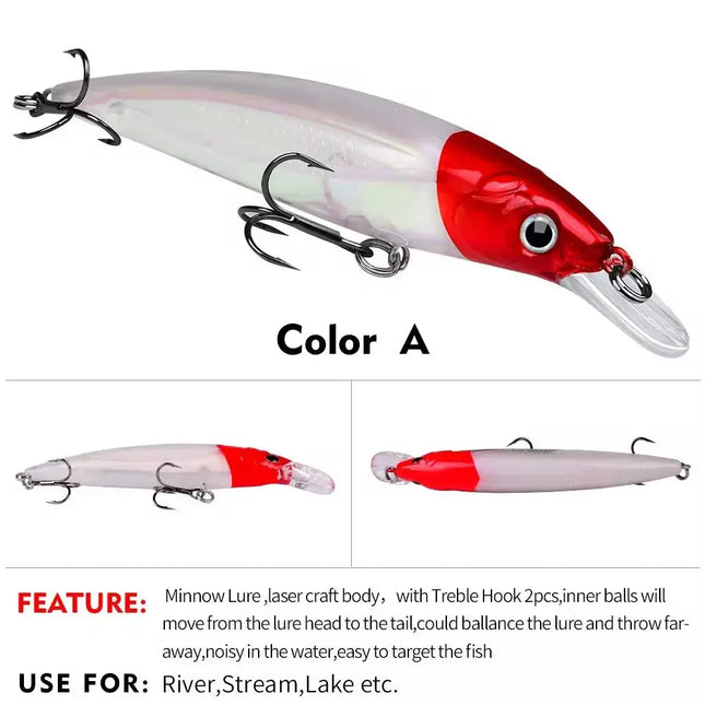 Minnow Fishing Lure Artificial Hard Bait Sinking Floating Tuna Fishing Lure Long Casting Bass Bait Lureswholesale