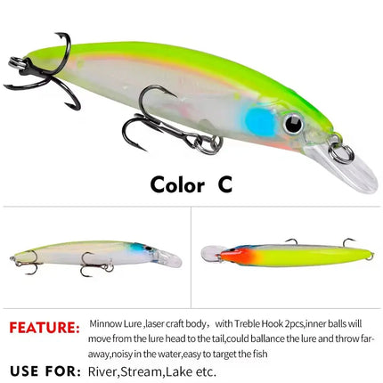 Minnow Fishing Lure Artificial Hard Bait Sinking Floating Tuna Fishing Lure Long Casting Bass Bait Lureswholesale