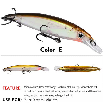 Minnow Fishing Lure Artificial Hard Bait Sinking Floating Tuna Fishing Lure Long Casting Bass Bait Lureswholesale