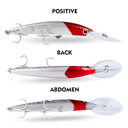 Minnow Fishing Lures 27g 17cm Fishing Bait Lure Hooks Artificial Hard Minnow Plastic Bass Bait Customized Lureswholesale