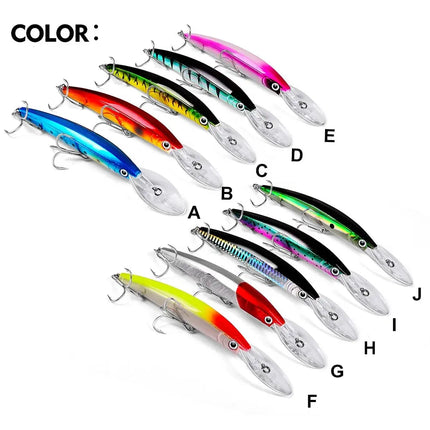 Minnow Fishing Lures 27g 17cm Fishing Bait Lure Hooks Artificial Hard Minnow Plastic Bass Bait Customized Lureswholesale