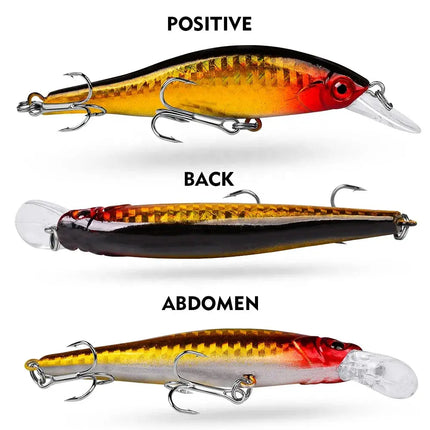 Minnow Lure Sinking Black Minnow Hard Plastic Fishing Lure Saltwater Artificial Baits Wholesale Lureswholesale