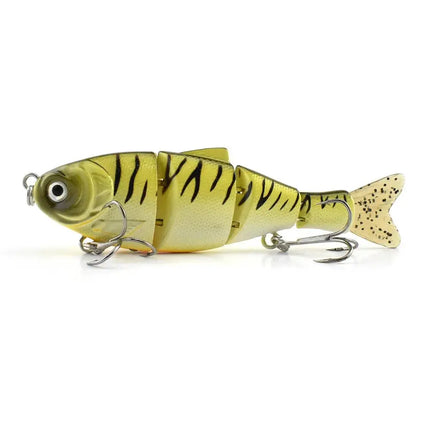 NEW 4 section Plastic Shad Baits With Soft Tail Hard Body Bait Saltwater Jointed Shad Swimbait swim bait fishing lures Lureswholesale