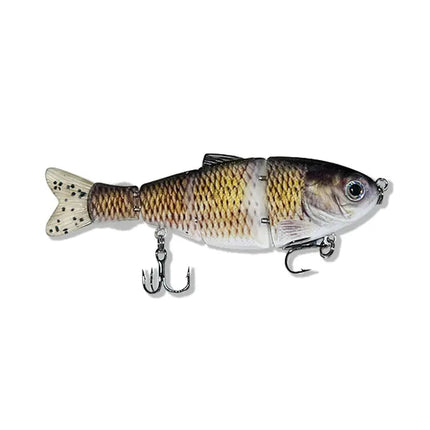 NEW 4 section Plastic Shad Baits With Soft Tail Hard Body Bait Saltwater Jointed Shad Swimbait swim bait fishing lures Lureswholesale