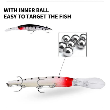 New Lua Bait 15.5g Luamino lure Snakehead bait 14.5cm hard Bionic bait DW1185 Lureswholesale