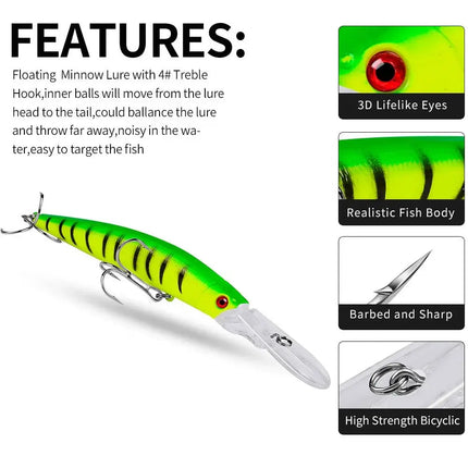 New Lua Bait 15.5g Luamino lure Snakehead bait 14.5cm hard Bionic bait DW1185 Lureswholesale