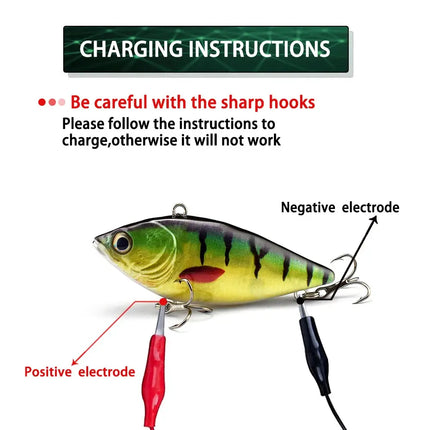 New Vibration electric Jerk bait USB Charge electric lure Wobblers Swimbait USB Rechargeable Flashing LED light Fishing lures Lureswholesale