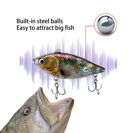 New Vibration electric Jerk bait USB Charge electric lure Wobblers Swimbait USB Rechargeable Flashing LED light Fishing lures Lureswholesale