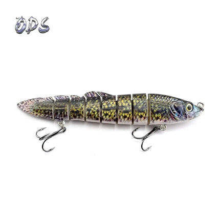 New design hard plastic loach fishing bait 8 segmented lifelike swimbait fishing lures Lureswholesale