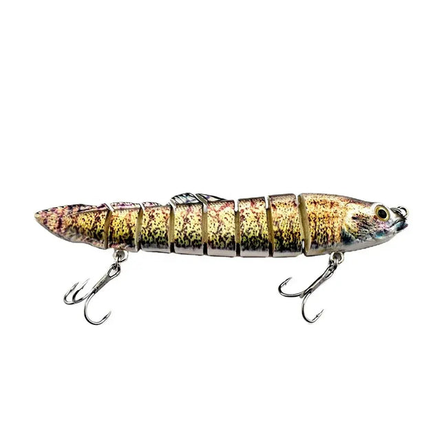 New design hard plastic loach fishing bait 8 segmented lifelike swimbait fishing lures Lureswholesale