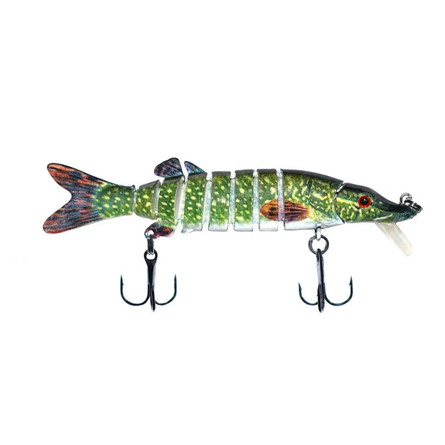 Nine -section Pike with lip multi jointed fishing lure musky fishing lures tackle Lureswholesale