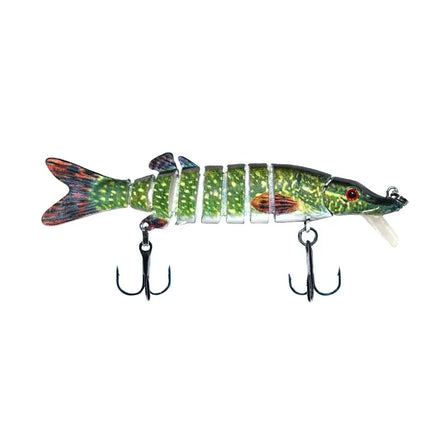 Nine -section Pike with lip multi jointed fishing lure musky fishing lures tackle Lureswholesale