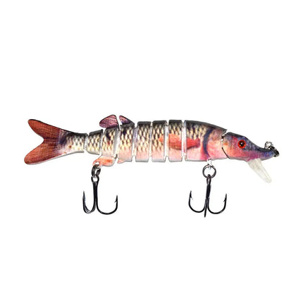 Nine -section Pike with lip multi jointed fishing lure musky fishing lures tackle Lureswholesale