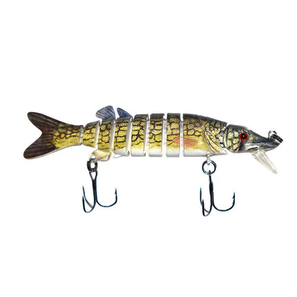 Nine -section Pike with lip multi jointed fishing lure musky fishing lures tackle Lureswholesale