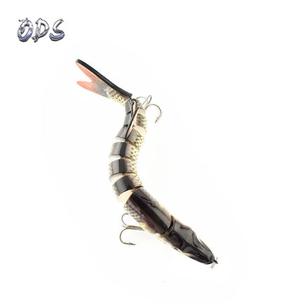 ODS 125mm 21g Minnow Fishing Lures multi jointed Hard Baits ABS Artificial Lure For Bass Pike Fishing Tackle Lureswholesale