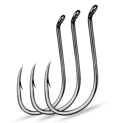 Octopus Beak Offset Fishing Hook Black Nickle 8299 Hooks High Carbon Steel Sports Fishhook 100pcs/bag Lureswholesale