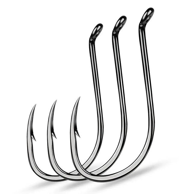 Octopus Beak Offset Fishing Hook Black Nickle 8299 Hooks High Carbon Steel Sports Fishhook 100pcs/bag Lureswholesale